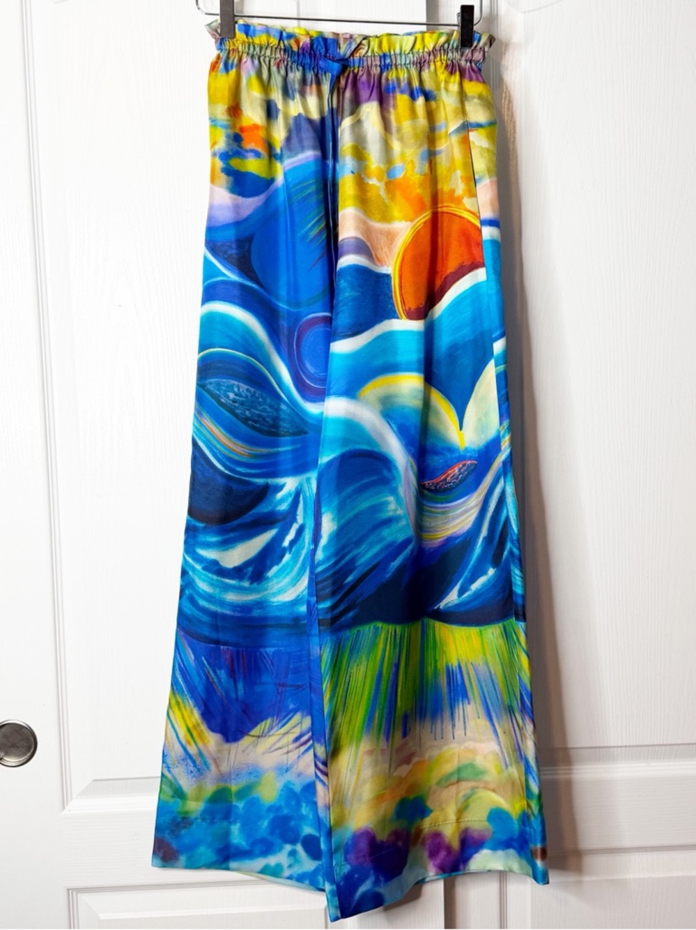 Ulla Johnson Sawyer Pant Tuck Silk Wide Leg XXS NWT $650 - Picture 5 of 12